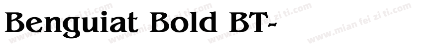 Benguiat Bold BT字体转换